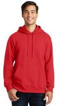 Port & Company Adult Unisex 8.5-ounce, 80/20 Cotton Poly Fan Favorite Fleece Pullover Hooded Sweatshirt